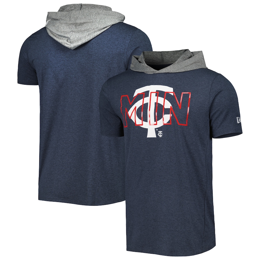 Men's Minnesota Twins New Era Navy Team Hoodie T-Shirt Men's Minnesota Twins New Era Navy Team Hoodie T-Shirt