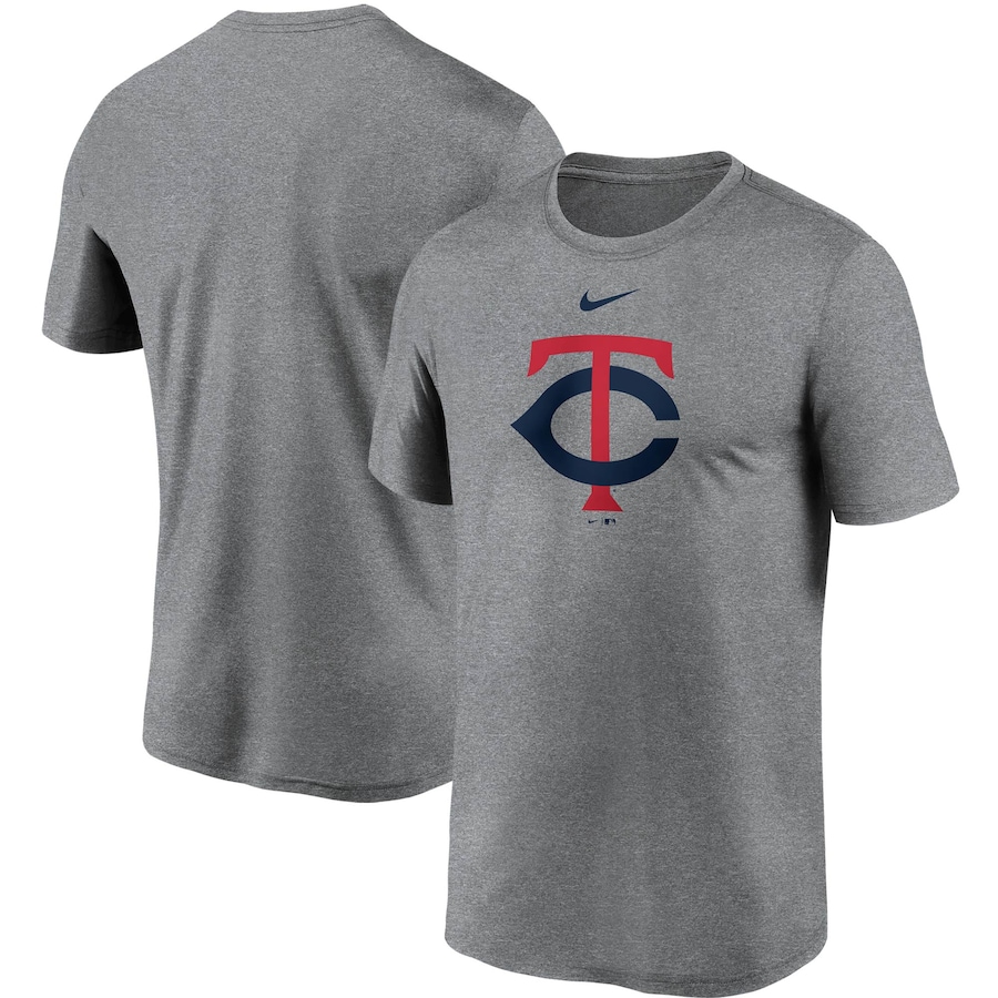 Men's Minnesota Twins Nike Gray Large Logo Legend Performance T-Shirt