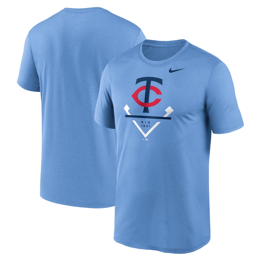 Men's Minnesota Twins Nike Light Blue 2023 Diamond Icon Legend Performance T-Shirt