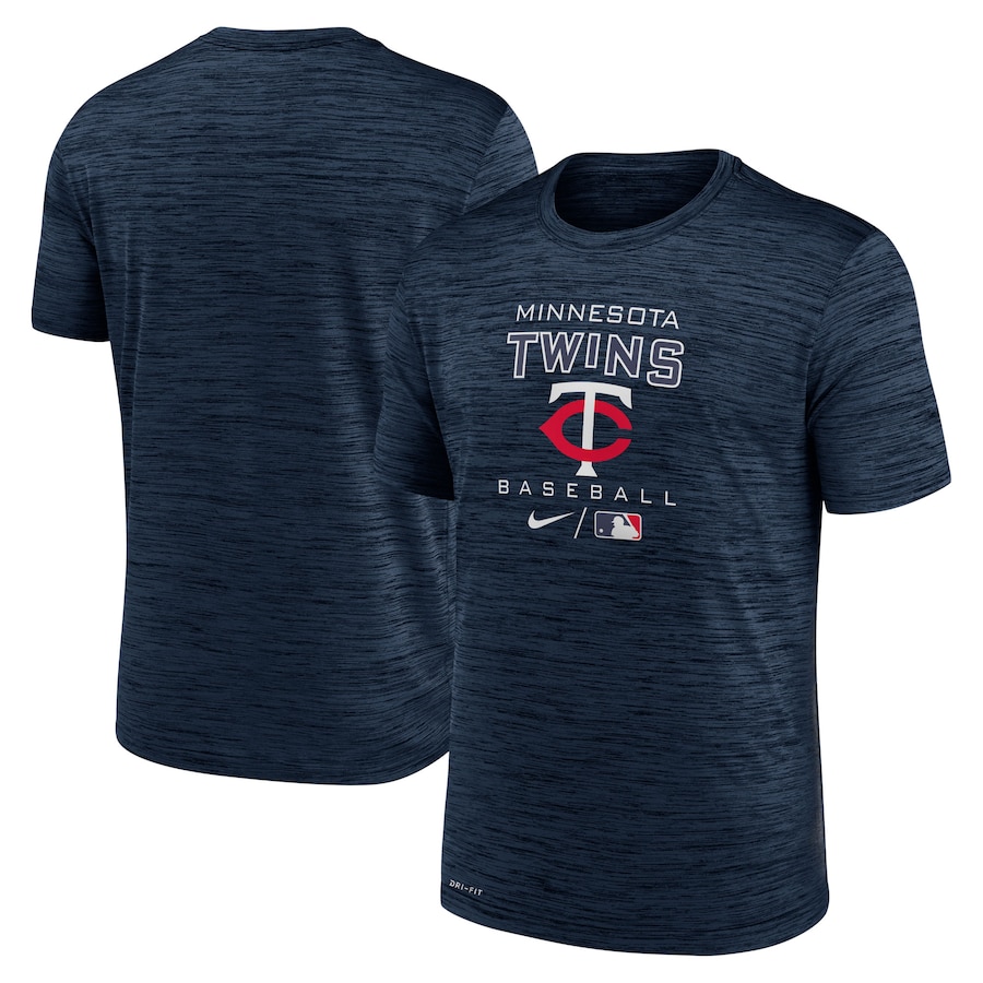 Men's Minnesota Twins Nike Navy Authentic Collection Velocity Practice Performance T-Shirt