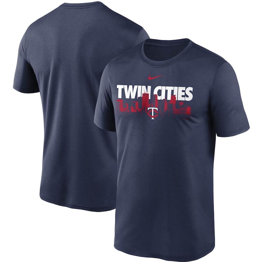 Men's Minnesota Twins Nike Navy Local Skyline Legend Performance T-Shirt