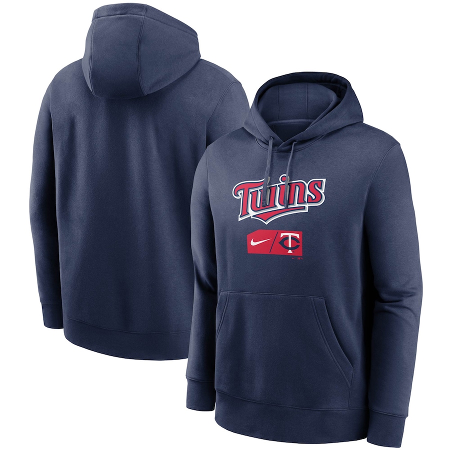 Men's Minnesota Twins Nike Navy Team Lettering Club Pullover Hoodie Men's Minnesota Twins Nike Navy Team Lettering Club Pullover Hoodie