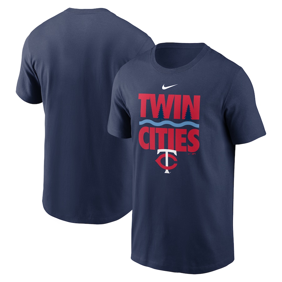 Men's Minnesota Twins Nike Navy Twin Cities Local Team T-Shirt