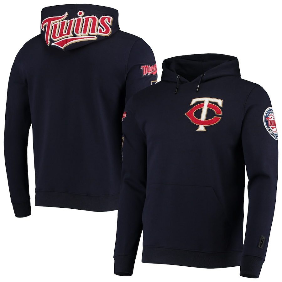 Men's Minnesota Twins Pro Standard Navy Team Logo Pullover Hoodie Men's Minnesota Twins Pro Standard Navy Team Logo Pullover Hoodie