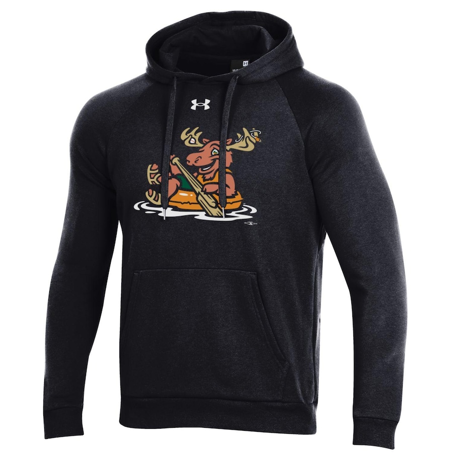Men's Missoula Paddleheads Under Armour Black All Day Pullover Hoodie Men's Missoula Paddleheads Under Armour Black All Day Pullover Hoodie