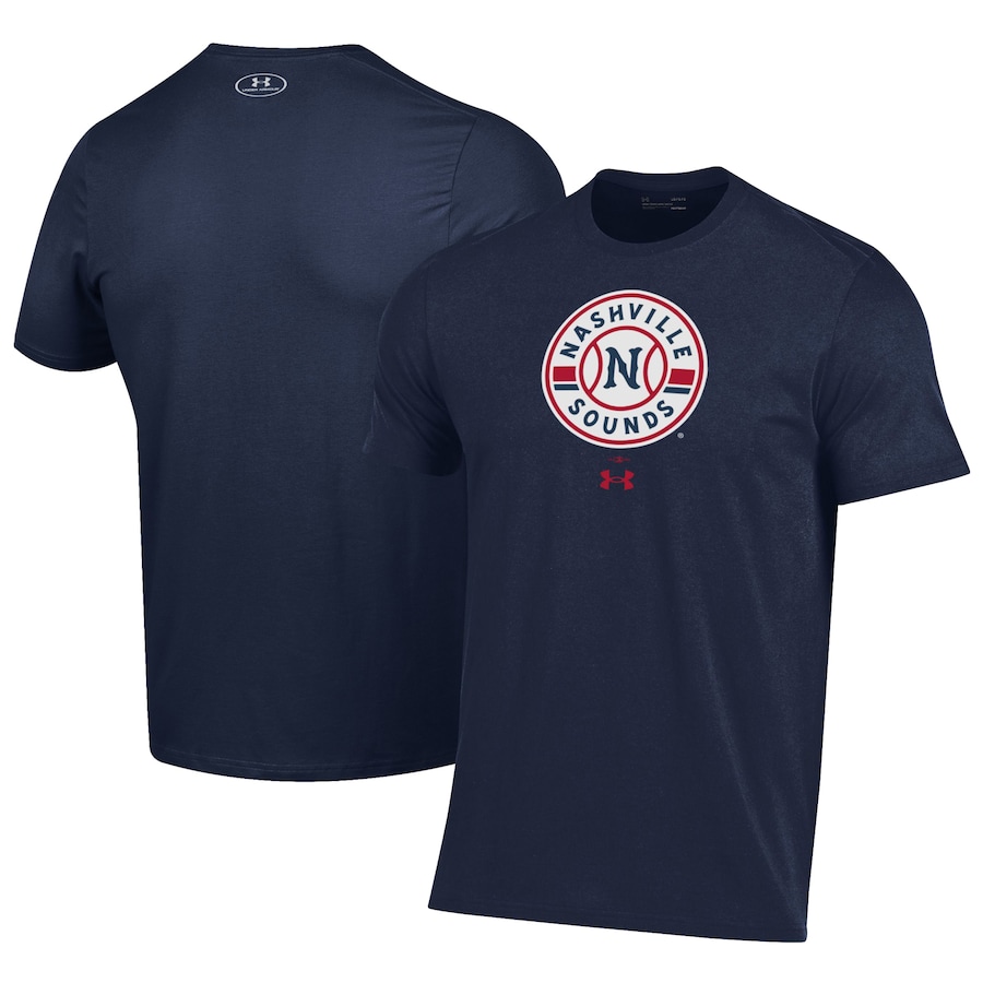 Men's Nashville Sounds Under Armour Navy Performance T-Shirt Men's Nashville Sounds Under Armour Navy Performance T-Shirt