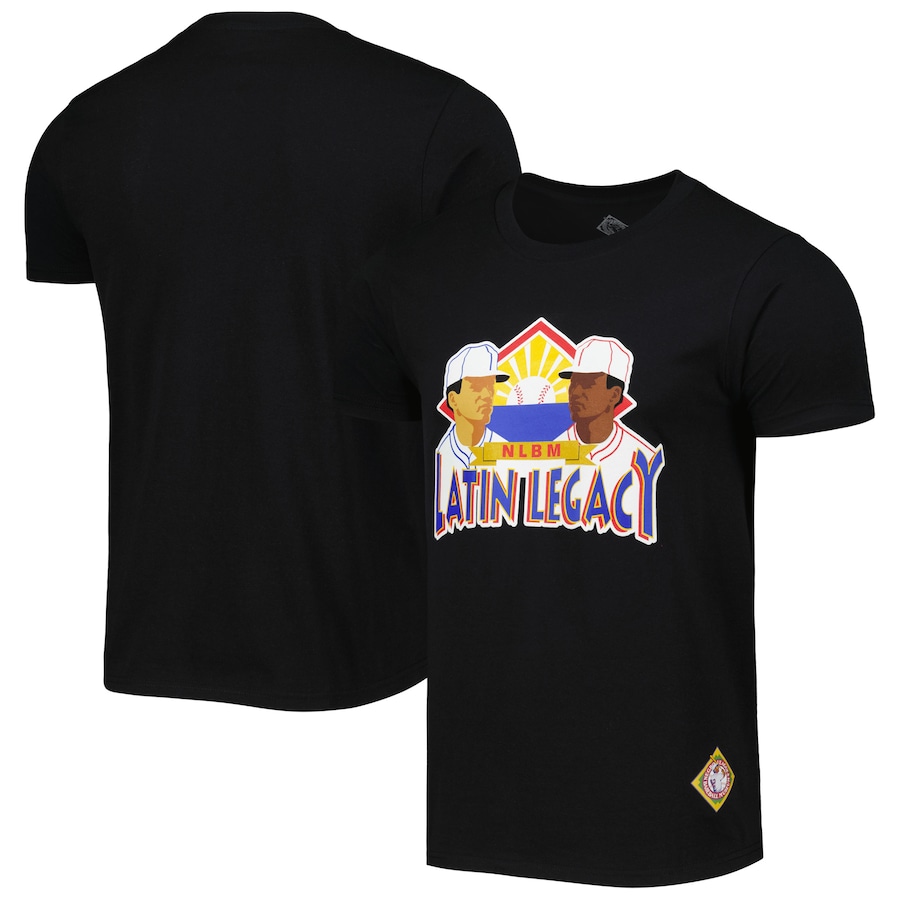Men's Negro League Baseball Stitches Black Latin Legacy T-Shirt