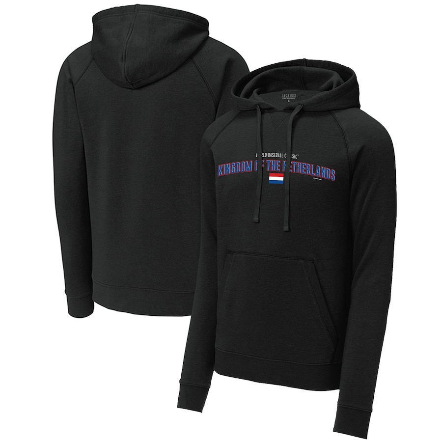Men's Netherlands Baseball LEGENDS Black 2023 World Baseball Classic Country Pride Pullover Hoodie Men's Netherlands Baseball LEGENDS Black 2023 World Baseball Classic Country Pride Pullover Hoodie