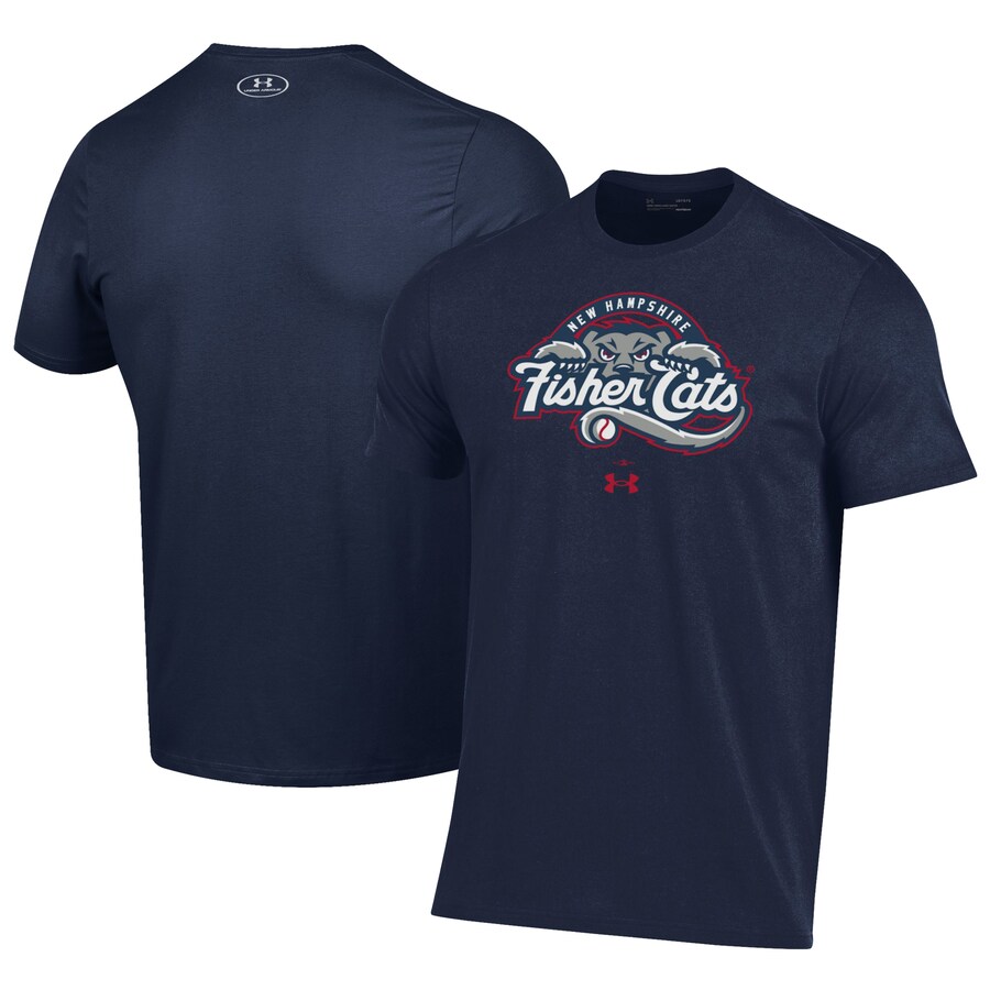 Men's New Hampshire Fisher Cats Under Armour Navy Performance T-Shirt Men's New Hampshire Fisher Cats Under Armour Navy Performance T-Shirt
