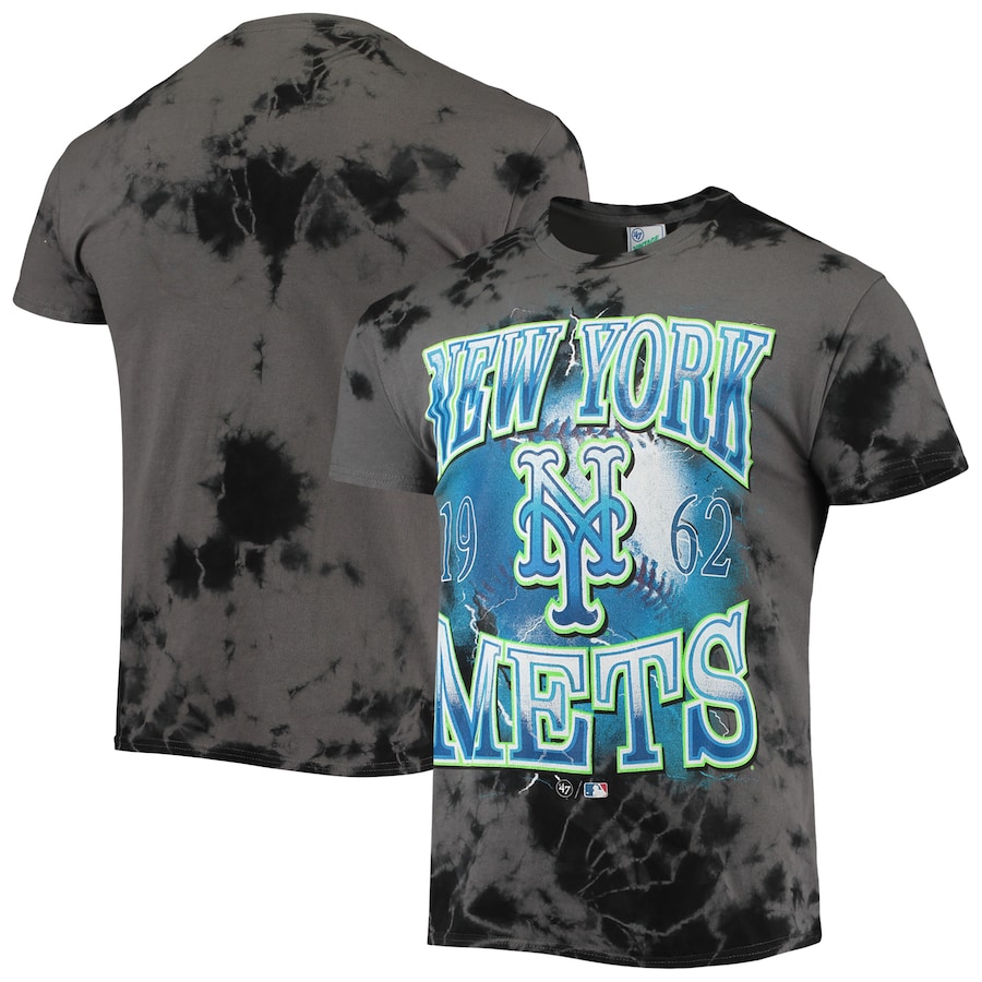 Men's New York Mets '47 Charcoal Wonder Boy Vintage Tubular T-Shirt