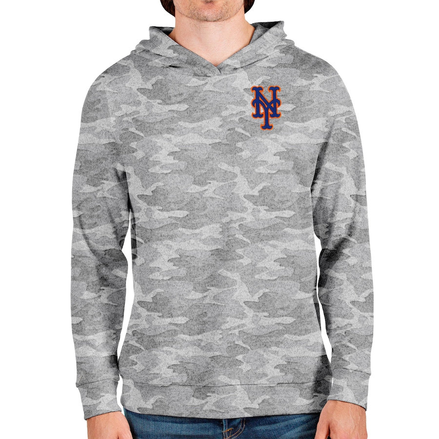 Men's New York Mets Antigua Camo Absolute Pullover Hoodie