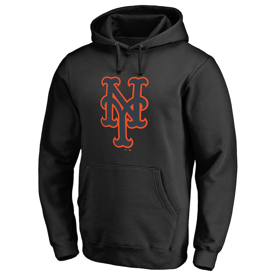 Men's New York Mets Black Taylor Pullover Hoodie