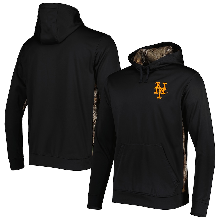 Men's New York Mets Dunbrooke Black Ranger Pullover Hoodie
