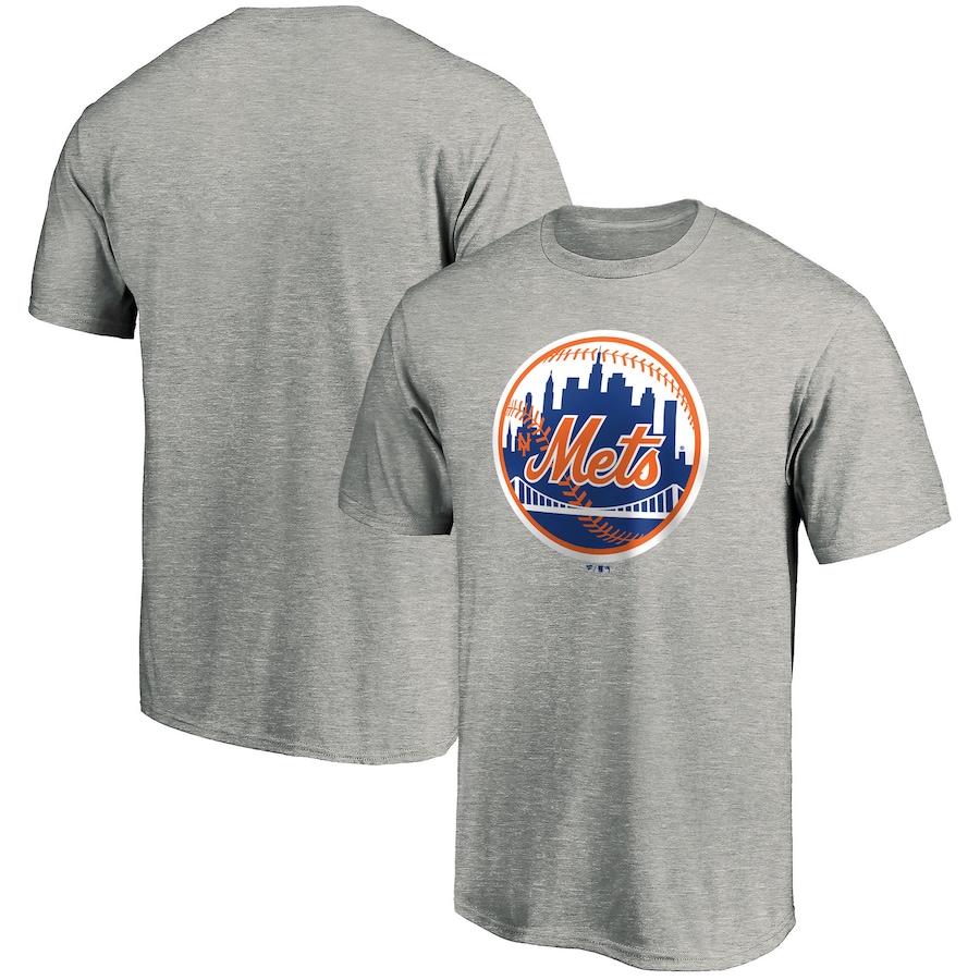 Men's New York Mets Heathered Gray Cooperstown Collection Forbes Team T-Shirt