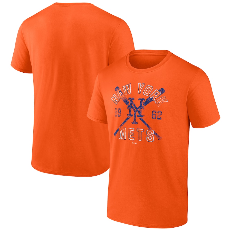 Men's New York Mets Orange Second Wind T-Shirt Men's New York Mets Orange Second Wind T-Shirt