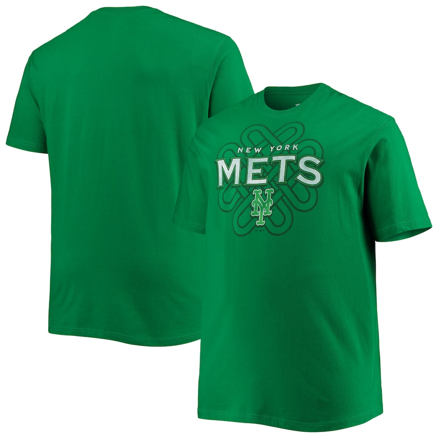 Men's New York Mets Kelly Green Celtic T-Shirt Men's New York Mets Kelly Green Celtic T-Shirt