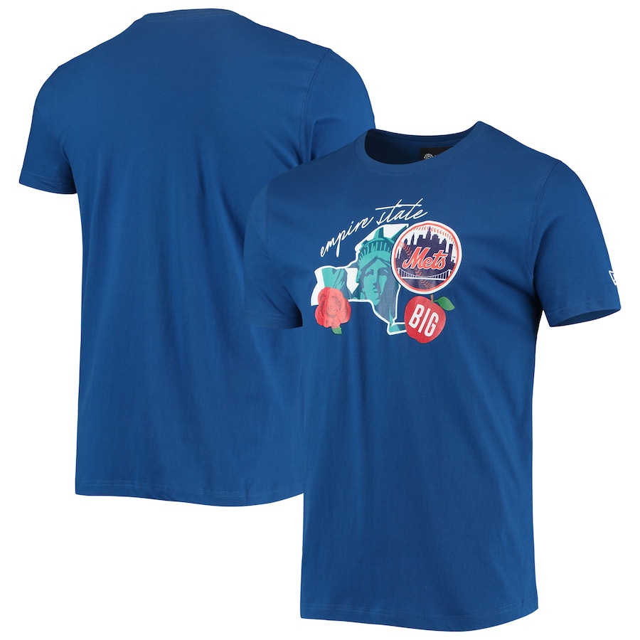Men's New York Mets New Era Royal City Cluster T-Shirt