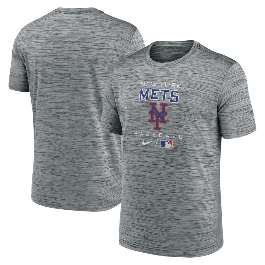 Men's New York Mets Nike Anthracite Authentic Collection Velocity Practice Performance T-Shirt Men's New York Mets Nike Anthracite Authentic Collection Velocity Practice Performance T-Shirt
