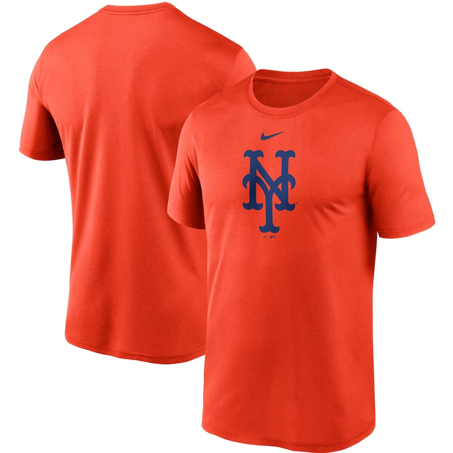 Men's New York Mets Nike Orange Large Logo Legend Performance T-Shirt