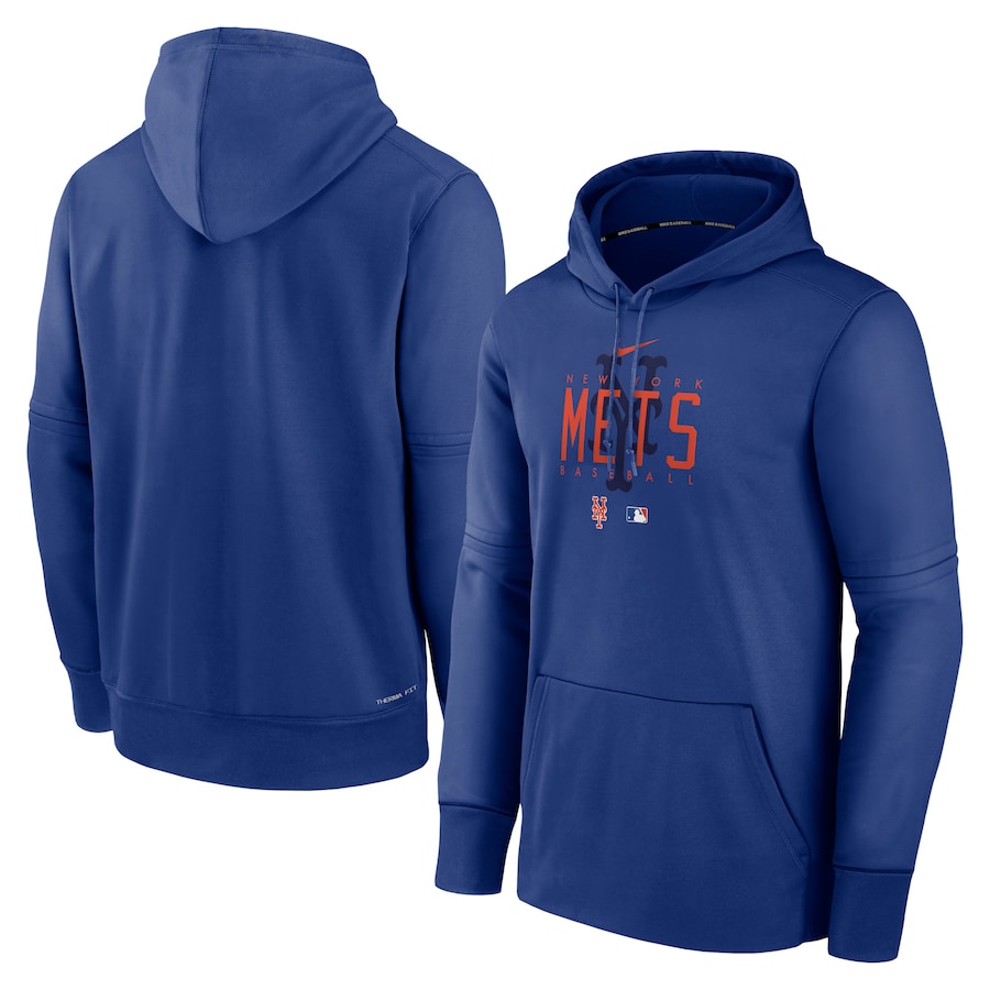 Men's New York Mets Nike Royal Authentic Collection Pregame Performance Pullover Hoodie Men's New York Mets Nike Royal Authentic Collection Pregame Performance Pullover Hoodie
