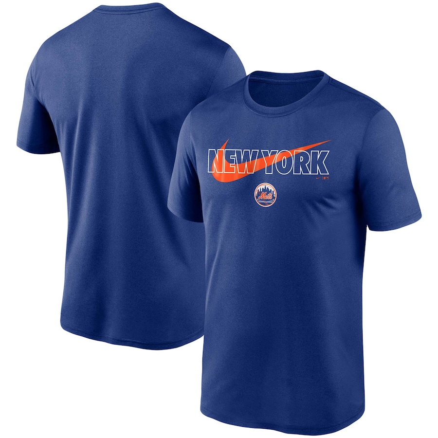 Men's New York Mets Nike Royal City Swoosh Legend Performance T-Shirt