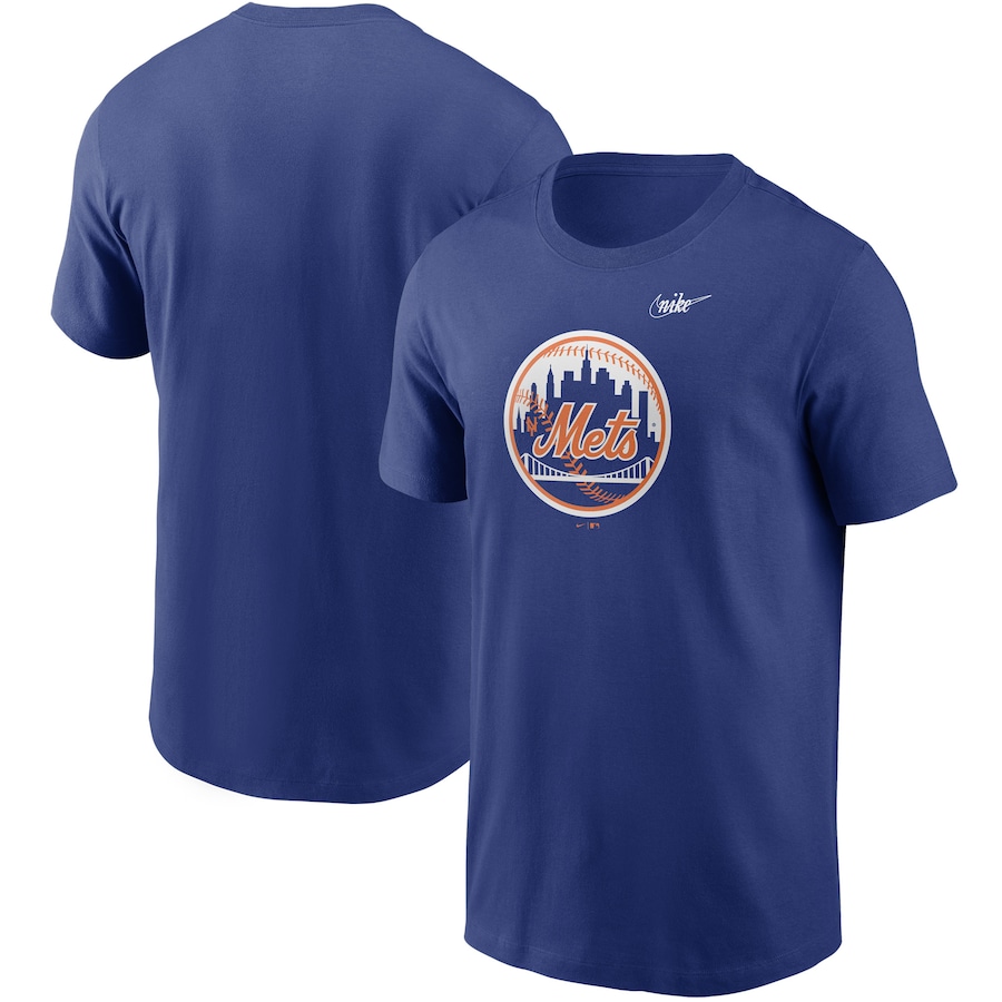 Men's New York Mets Nike Royal Cooperstown Collection Logo T-Shirt Men's New York Mets Nike Royal Cooperstown Collection Logo T-Shirt