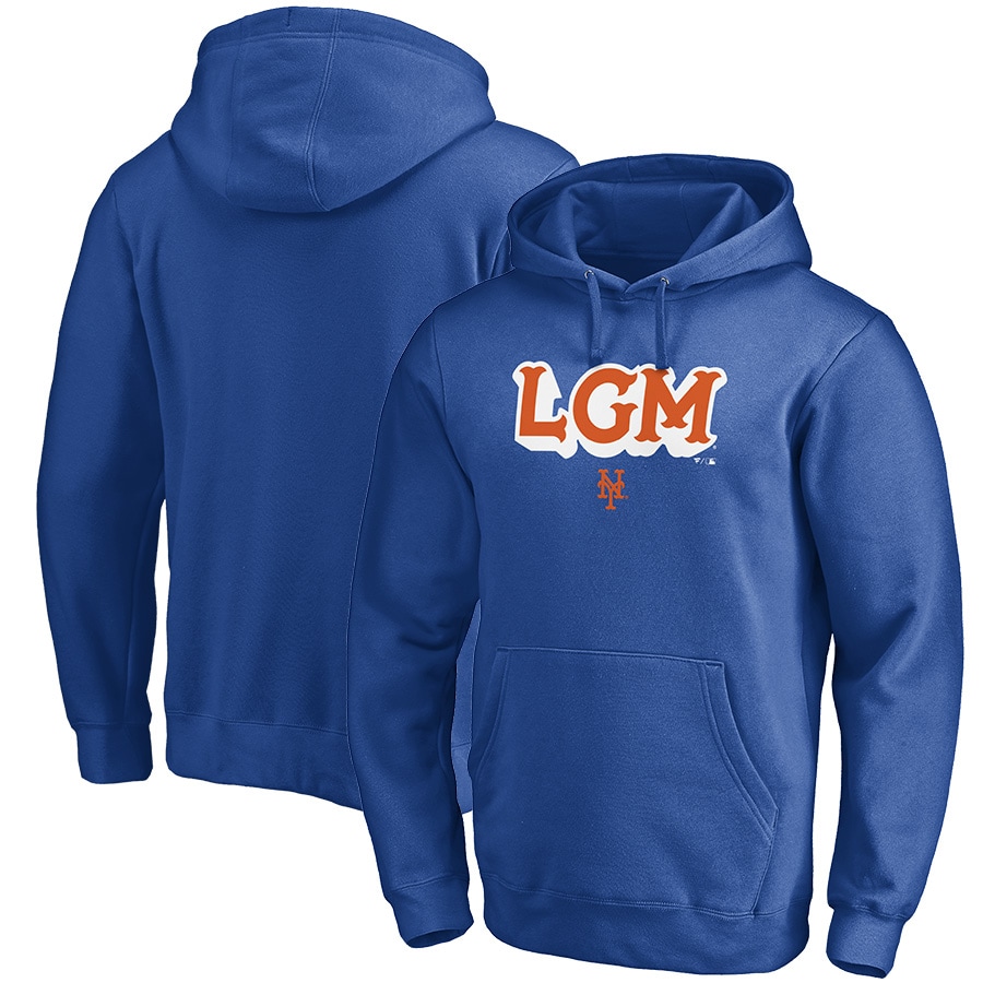 Men's New York Mets Royal Local Pullover Hoodie Men's New York Mets Royal Local Pullover Hoodie