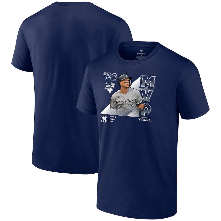 Men's New York Yankees Aaron Judge Navy 2022 AL MVP T-Shirt