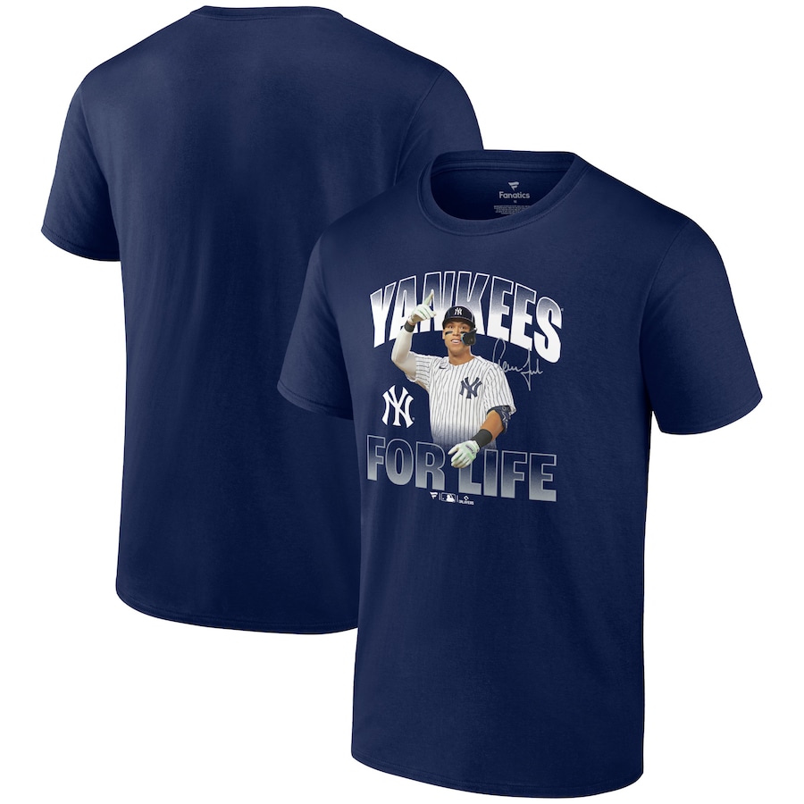 Men's New York Yankees Aaron Judge Navy For Life T-Shirt