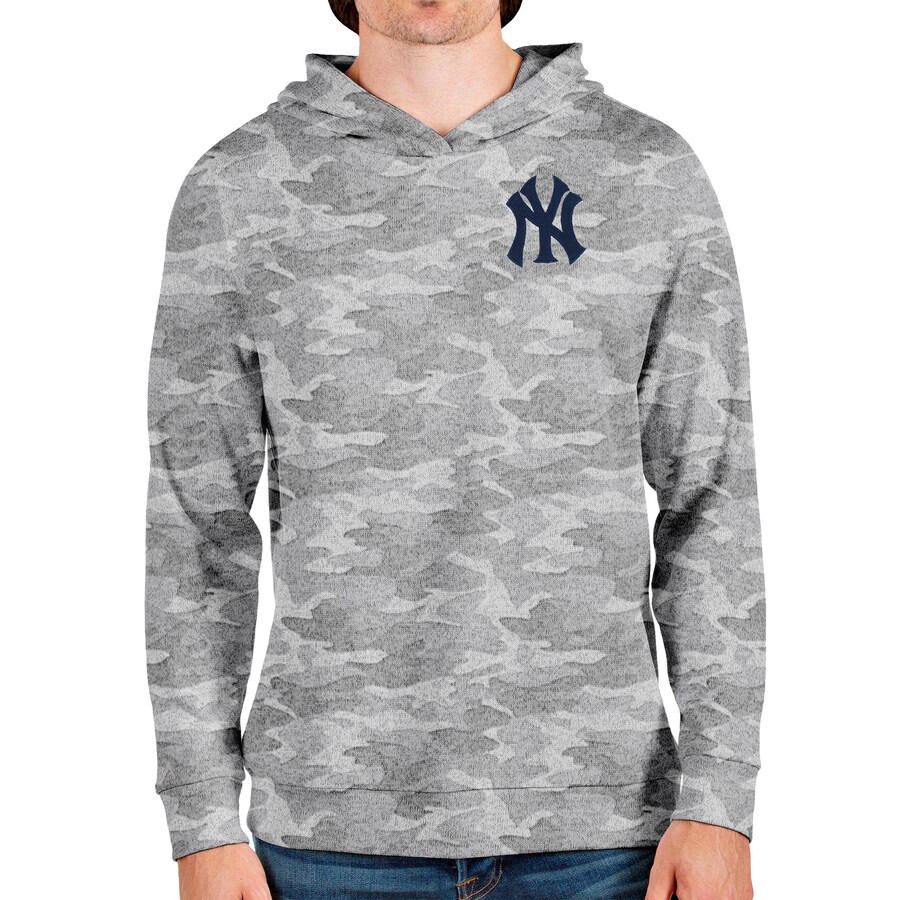 Men's New York Yankees Antigua Camo Absolute Pullover Hoodie