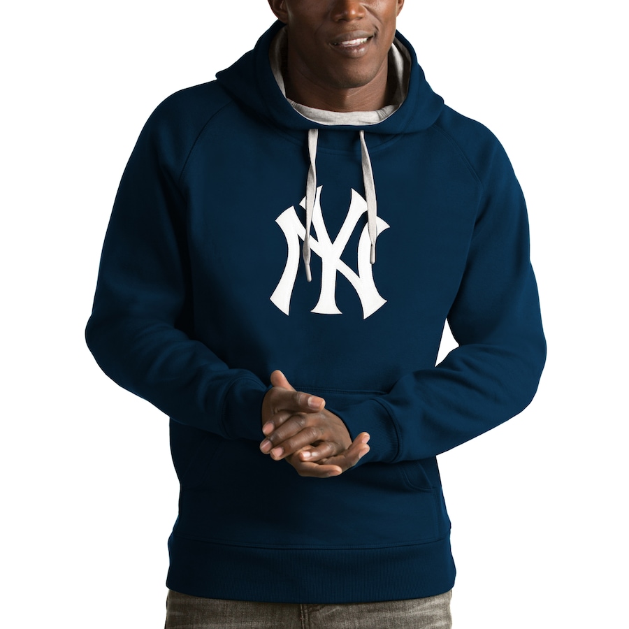 Men's New York Yankees Antigua Navy Victory Pullover Hoodie