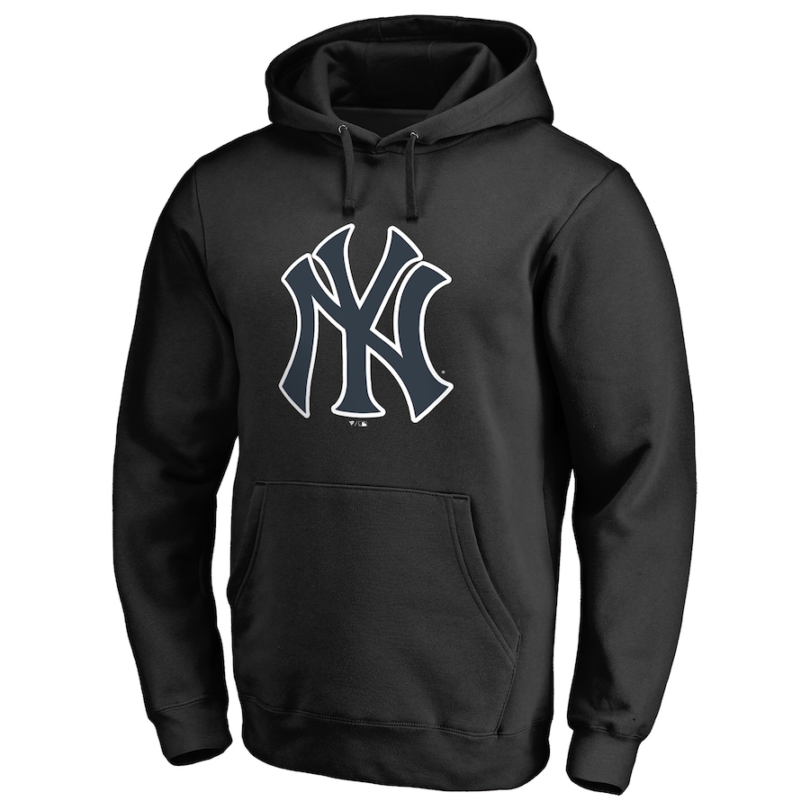 Men's New York Yankees Black Taylor Pullover Hoodie Men's New York Yankees Black Taylor Pullover Hoodie