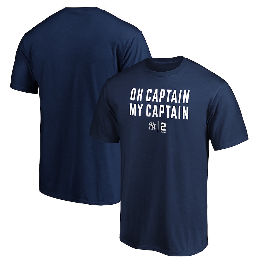 Men's New York Yankees Derek Jeter Navy My Captain Graphic T-Shirt