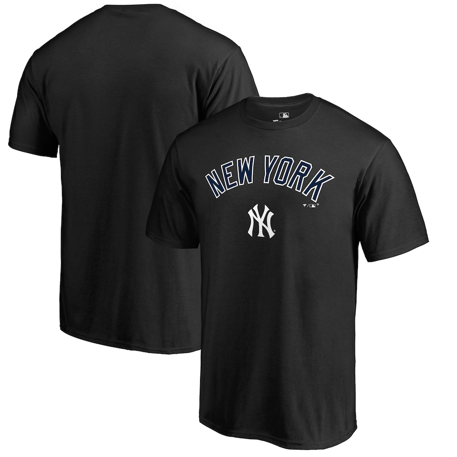 Men's New York Yankees Black Team Lockup T-Shirt