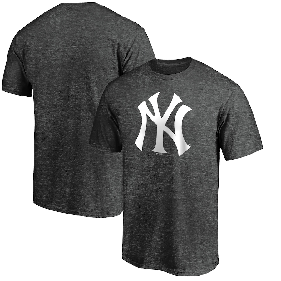 Men's New York Yankees Charcoal Official Logo T-Shirt