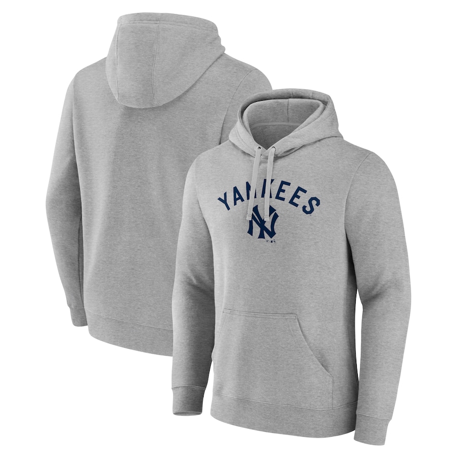 Men's New York Yankees Gray Wahconah Pullover Hoodie Men's New York Yankees Gray Wahconah Pullover Hoodie