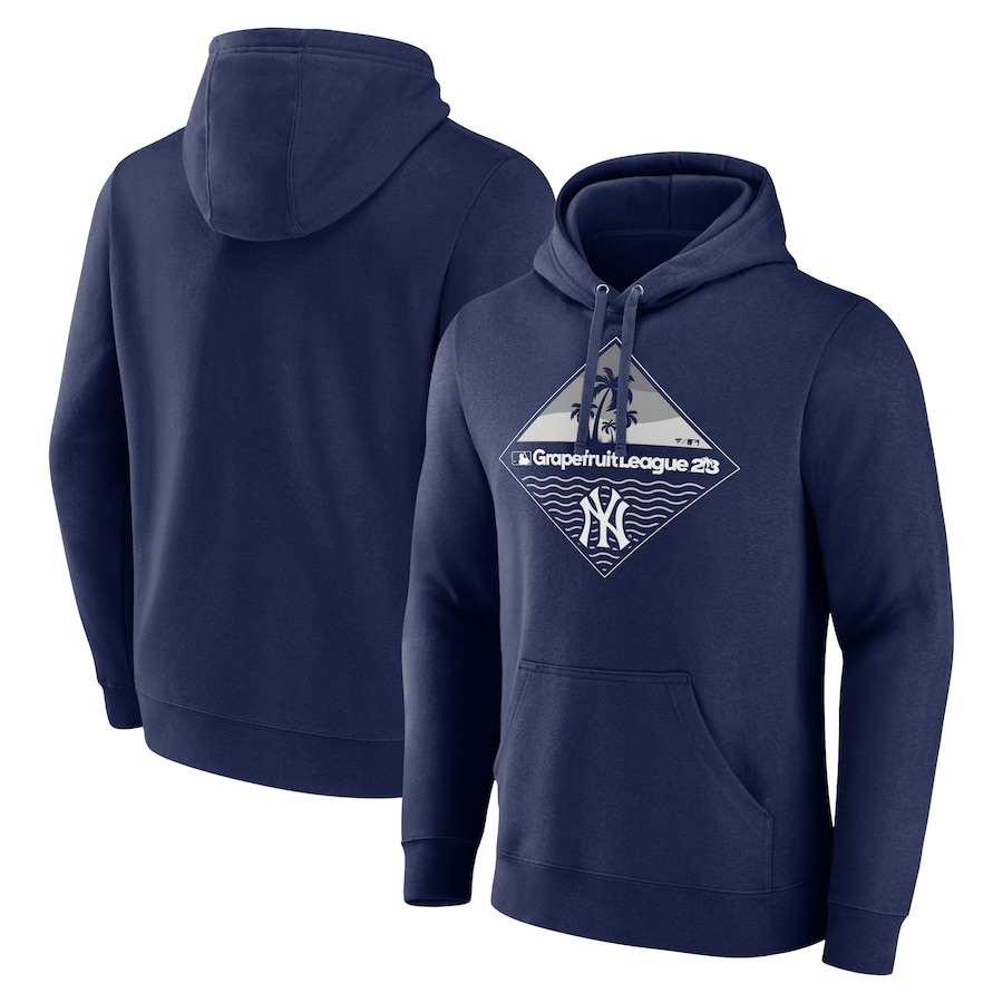 Men's New York Yankees Navy 2023 MLB Spring Training Diamond Pullover Hoodie Men's New York Yankees Navy 2023 MLB Spring Training Diamond Pullover Hoodie