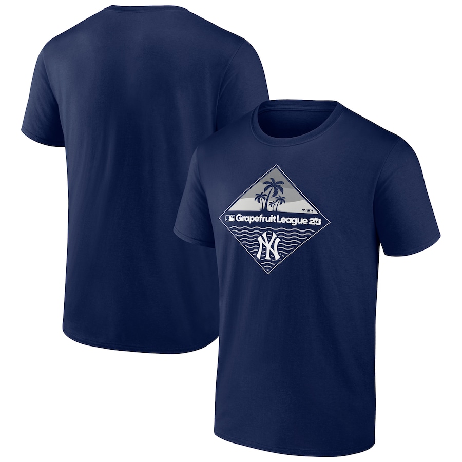 Men's New York Yankees Navy 2023 MLB Spring Training Diamond T-Shirt Men's New York Yankees Navy 2023 MLB Spring Training Diamond T-Shirt