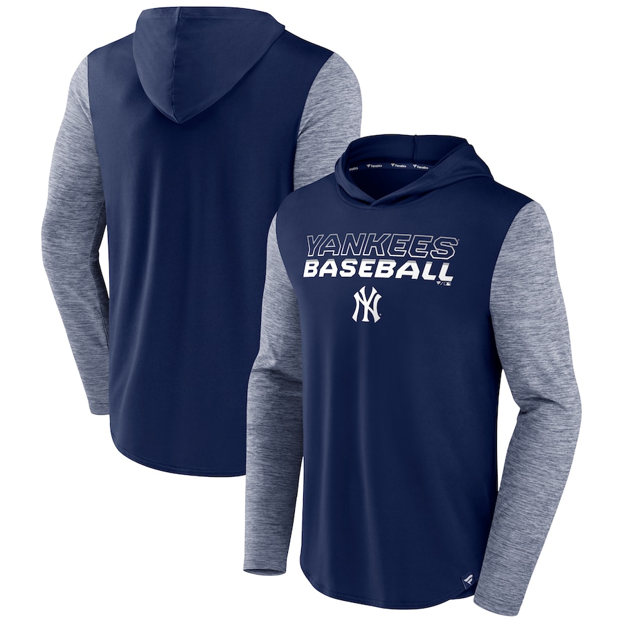 Men's New York Yankees Navy Future Talent Transitional Pullover Hoodie Men's New York Yankees Navy Future Talent Transitional Pullover Hoodie
