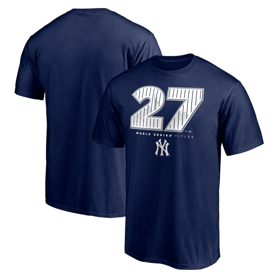 Men's New York Yankees Navy Hometown World Series Titles T-Shirt