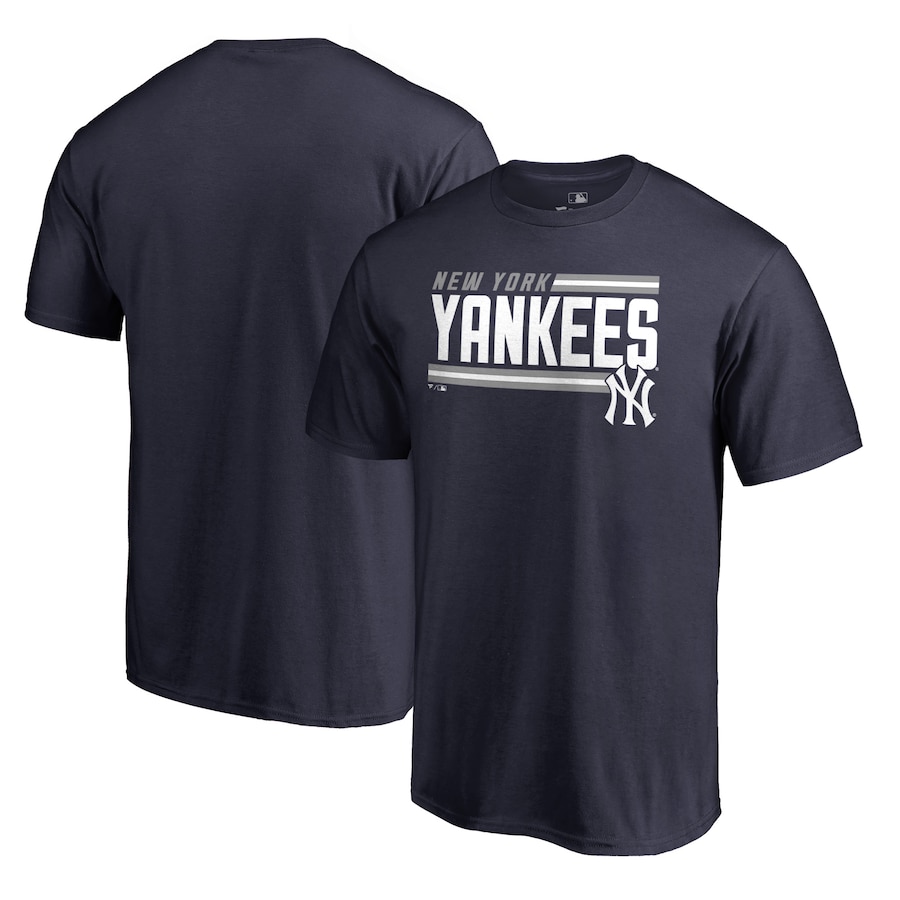 Men's New York Yankees Navy Onside Stripe T-Shirt
