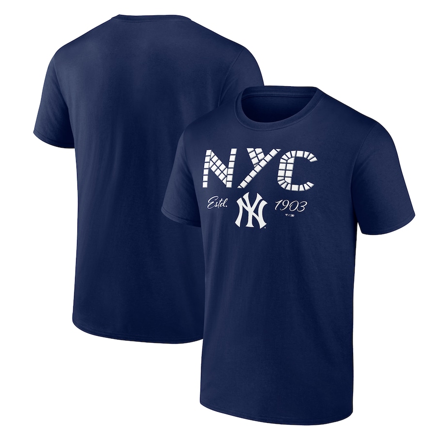 Men's New York Yankees Navy Tiles T-Shirt