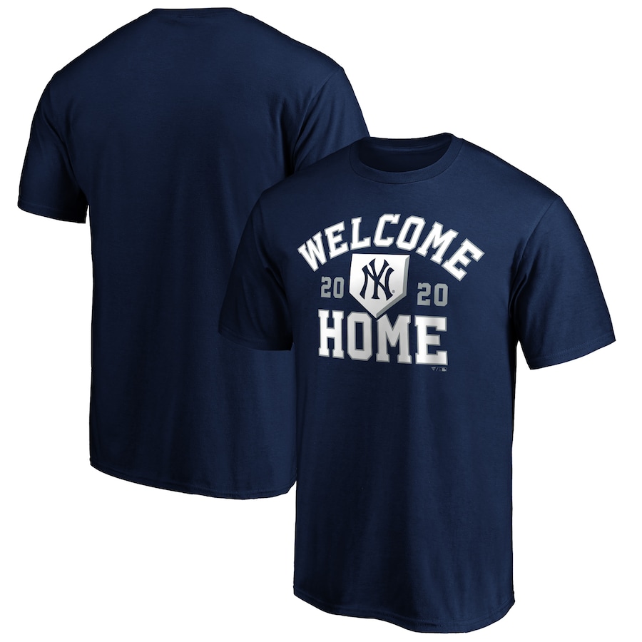 Men's New York Yankees Navy Welcome Home T-Shirt Men's New York Yankees Navy Welcome Home T-Shirt