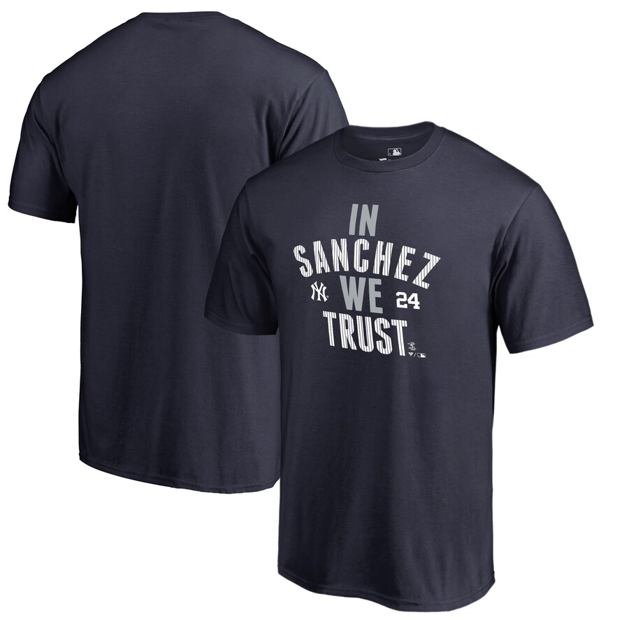 Men's New York Yankees Gary Sanchez Player Hometown Collection Navy T-Shirt
