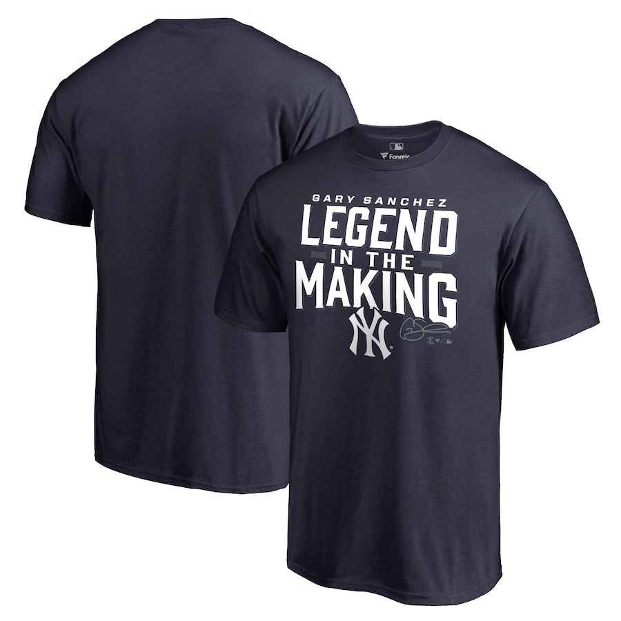 Men's New York Yankees Gary Sanchez Navy Legend in the Making T-Shirt Men's New York Yankees Gary Sanchez Navy Legend in the Making T-Shirt