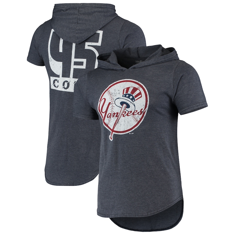 Men's New York Yankees Gerrit Cole Majestic Threads Navy Softhand Player Tri-Blend Hoodie T-Shirt Men's New York Yankees Gerrit Cole Majestic Threads Navy Softhand Player Tri-Blend Hoodie T-Shirt