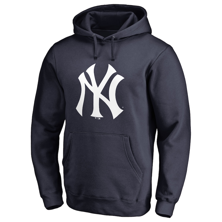 Men's New York Yankees Navy Team Color Primary Logo 2 Pullover Hoodie Men's New York Yankees Navy Team Color Primary Logo 2 Pullover Hoodie