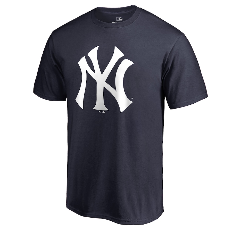 Men's New York Yankees Navy Team Color Primary Logo 2 T-Shirt