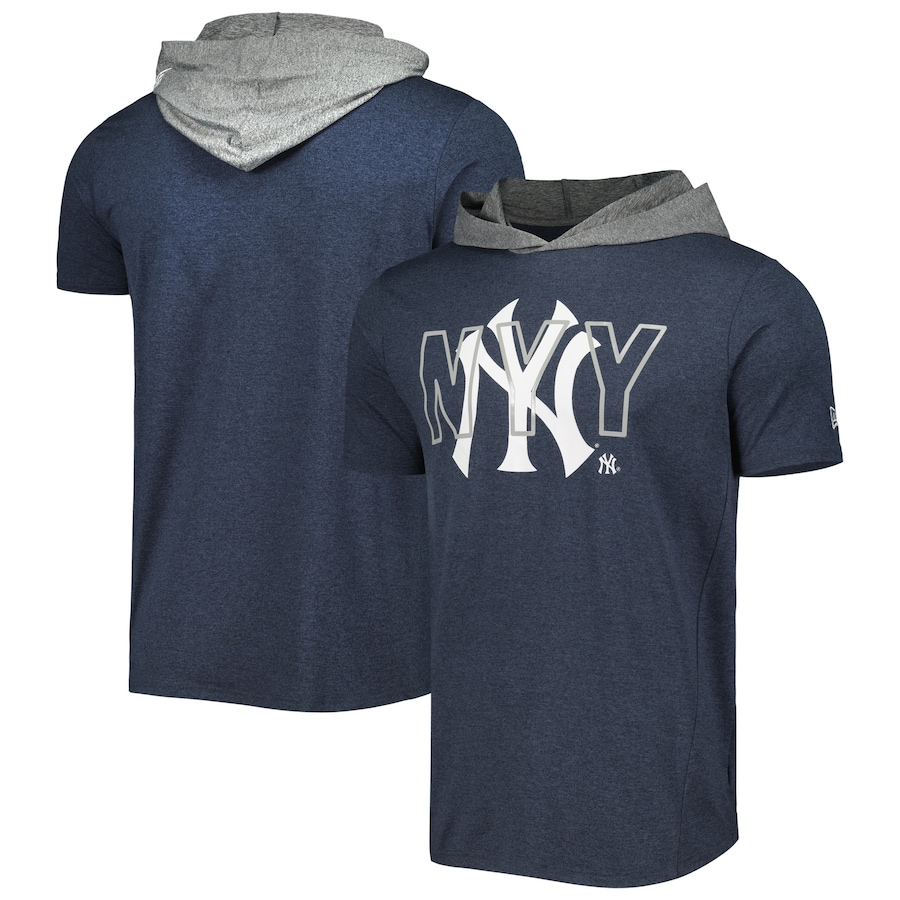 Men's New York Yankees New Era Navy Team Hoodie T-Shirt