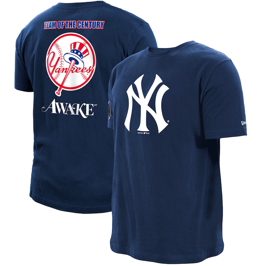 Men's New York Yankees New Era x Awake NY Navy Subway Series T-Shirt Men's New York Yankees New Era x Awake NY Navy Subway Series T-Shirt
